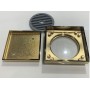 Matte Gold Smart Tile Insert Floor Waste Shower Grate Drain (90mm outlet)